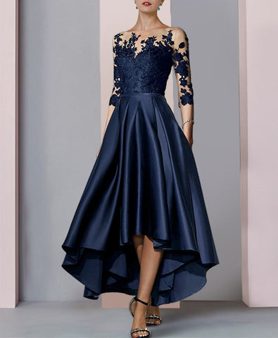 Vestidos de corte princesa/línea A para la madre de la novia con apliques 