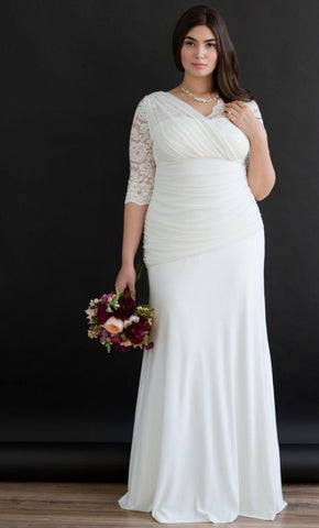 Kiyonna Long Wedding Dress Formal