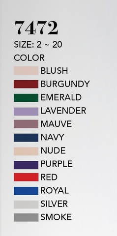 V Neck A-Line Satin Dress