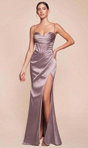 Satin Long Dress