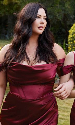 Off Shoulder Corset Evening Gown