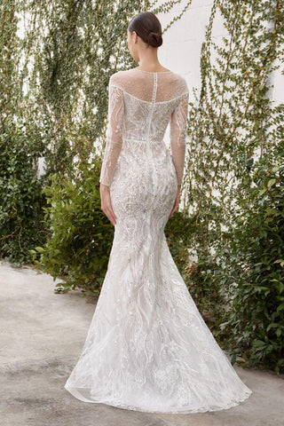 Long Fitted Wedding Gown