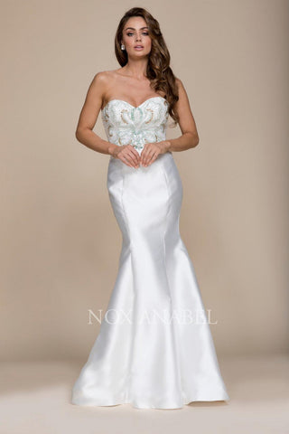 Long Formal Wedding Bridal Dress