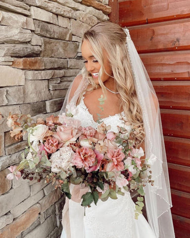 Long Mermaid V-neck Spaghetti Straps Appliques Lace Wedding Dress