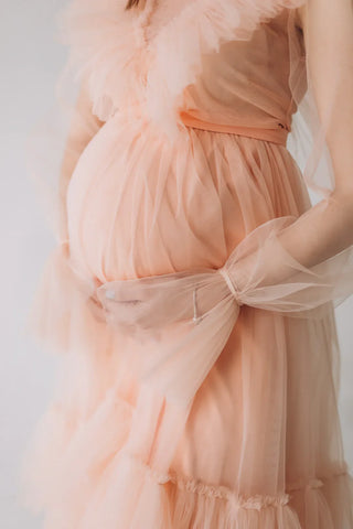 Long Sleeve Boho Maternity Dresses