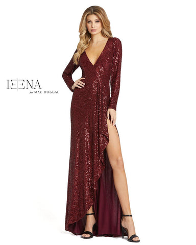 Prom Long Sleeve High Low Dress