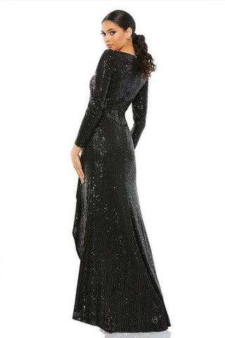Prom Long Sleeve High Low Dress