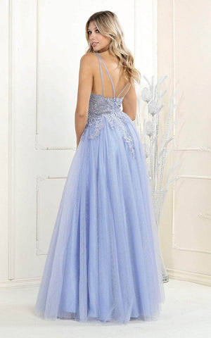 Multicolor Beaded Illusion Gown