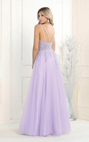 Multicolor Beaded Illusion Gown