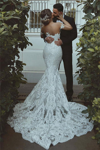 Mermaid Lace Wedding Dress Beautiful Sweetheart Bridal Wears leeve Decorations