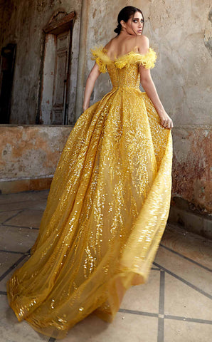 Off Shoulder Evening Dress