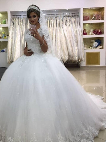 Vestidos de novia modernos con encaje | Vestidos de novia de princesa