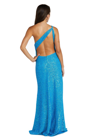 Long One Shoulder Prom Dress