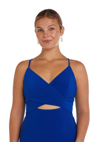 Long Spaghetti Strap Prom Dress