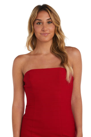Short Strapless Cocktail Dress