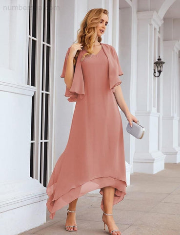 Robe de mariée grande taille en mousseline Sunnderly avec veste, idéale pour les cérémonies de mariage (SY28073) 