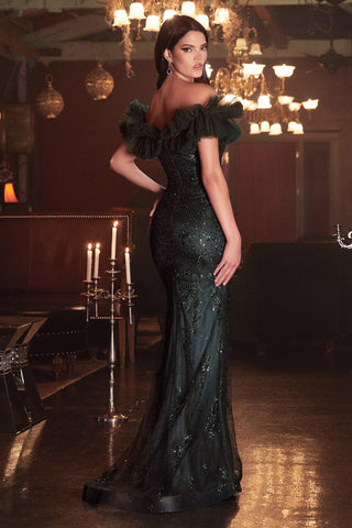 Off Shoulder Long Prom Gown