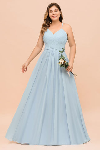 Plus Size Bridesmaid Dress Sweetheart Floor Length A-line Maid of Honor Dress