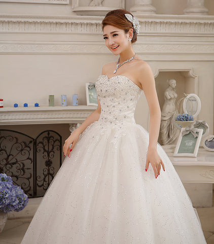 Robe de mariée grande taille Baoleely, robe de mariée bustier grande taille, robe de bal en diamant, robe de princesse brodée