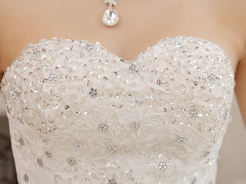 Robe de mariée grande taille Baoleely, robe de mariée bustier grande taille, robe de bal en diamant, robe de princesse brodée