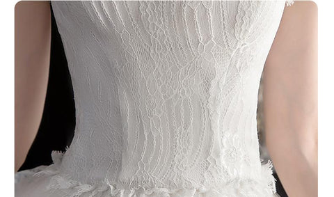 Robe de mariée Baoleely, nouvelle collection, courte, longue, dos nu, sans bretelles, avec traîne, sur mesure, taille L