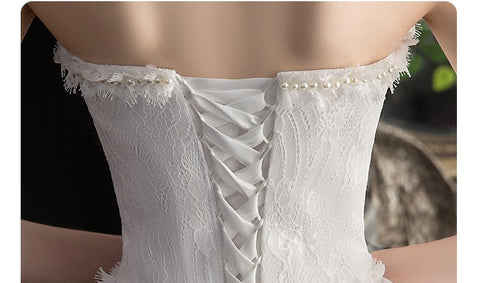 Robe de mariée Baoleely, nouvelle collection, courte, longue, dos nu, sans bretelles, avec traîne, sur mesure, taille L