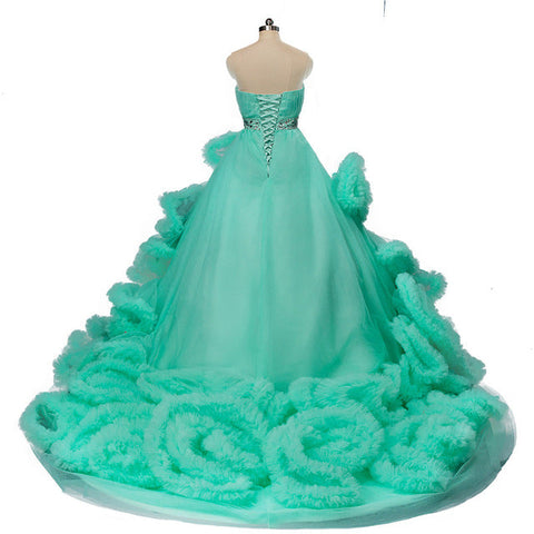 Robe de mariée enceinte, duveteuse, en cristal bordeaux, style nuage, HA2004