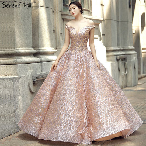 Off Shoulder Vintage High-end Sparkle Wedding Dresses Wedding Gown