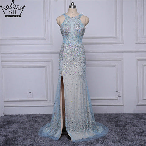 En solde, aucun retour ni remboursement. Robes de soirée sirène à paillettes et perles, élégantes robes de soirée LA6195