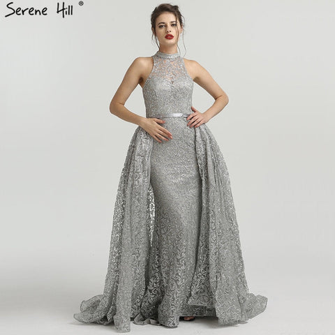 Mermaid High-endEvening Dresses Sleeveless Sequined Sparkly LA6279