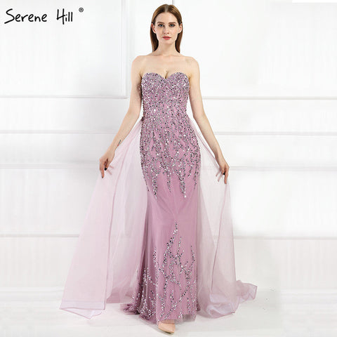 Mermaid Elegant Fashion Evening Dress Beading Sequined Sleeveless LA6215