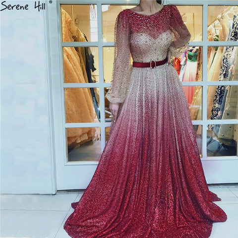 En oferta, sin devoluciones ni reembolsos. Vestidos de noche con diamantes, cristales, bordados y perlas. Vestidos de noche sexys y a la moda LA6515