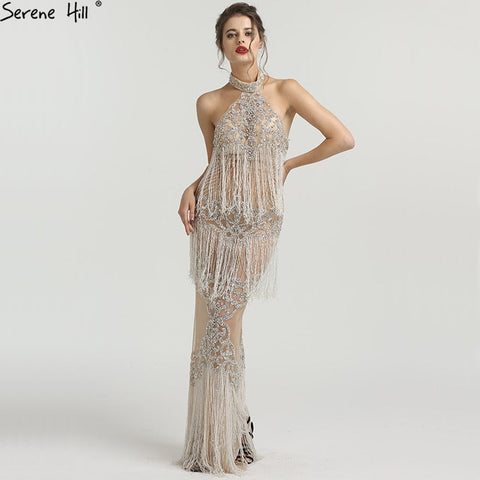Luxury Designer  Halter Evening Dresses Sharking Evening Gowns LA6470
