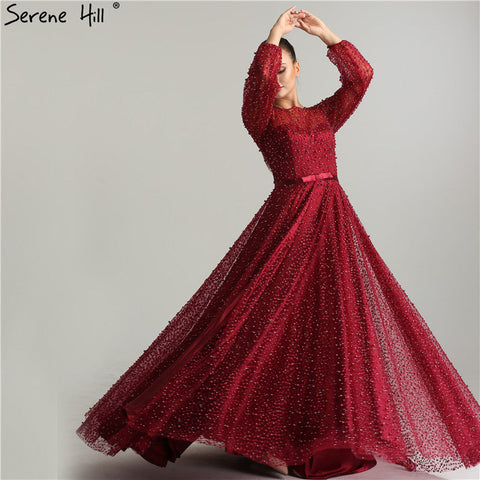 En solde, aucun retour, aucun remboursement. Robe de soirée à manches longues. Robe de soirée LA6348