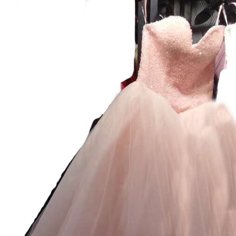 Luxury Beading Burgundy Crystal Puffy Ball Gown Princess Wedding Dresses