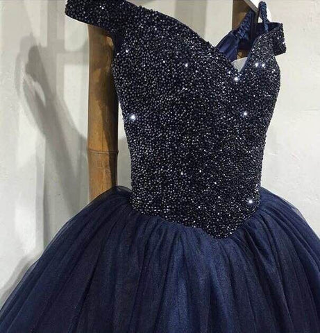 Luxury Beading Burgundy Crystal Puffy Ball Gown Princess Wedding Dresses