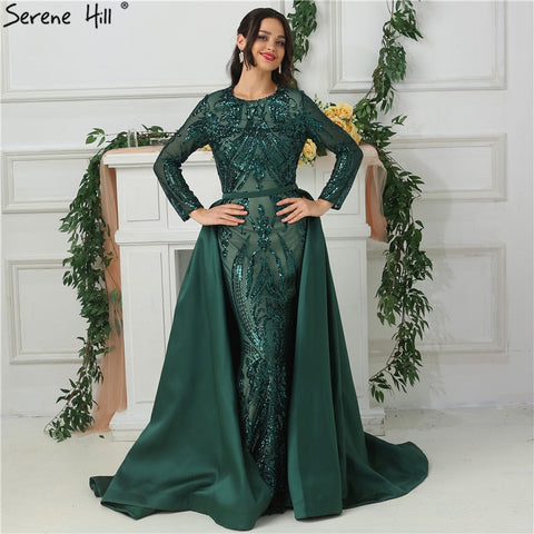 Green Luxury Mermaid Evening Dress  Evening Gowns LA6613
