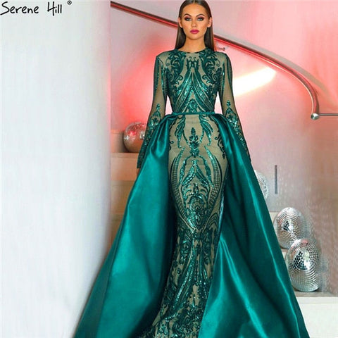 Green Luxury Mermaid Evening Dress  Evening Gowns LA6613