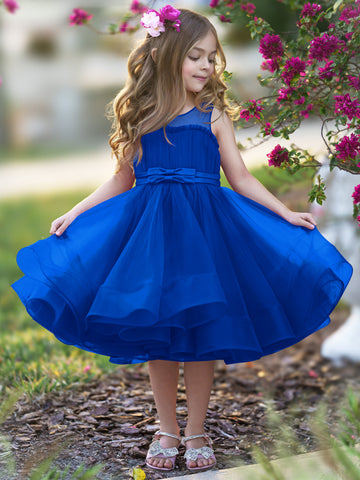 Ball-Gown/Princess Tulle Knee-length Flower Girl Dress