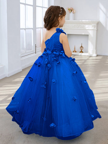 Ball-Gown/Princess Tulle Floor-length Flower Girl Dress