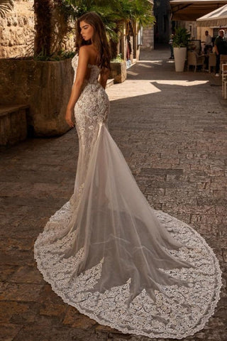 Sexy sweetheart sleeveless mermaid lace Wedding dresses