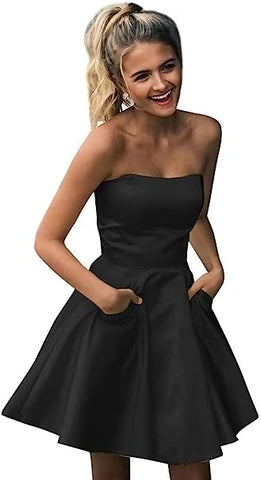 Robe de bal à décolleté cœur avec poches SYH76 