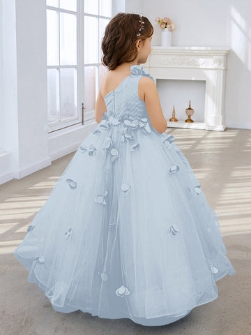 Ball-Gown/Princess Tulle Floor-length Flower Girl Dress