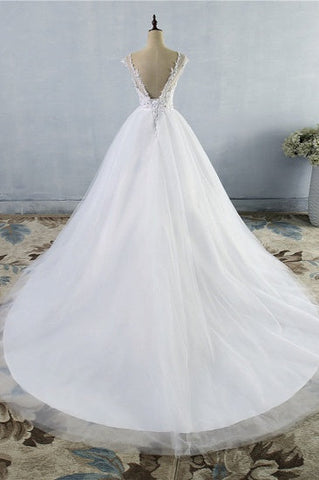 Strapless s Princess Wedding Dress Sleeveless Bridal Wears weep Train