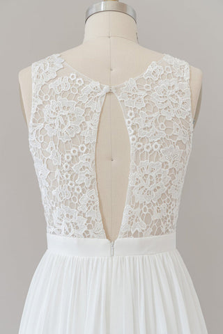 Straps Lace A-line Boho Wedding Dress