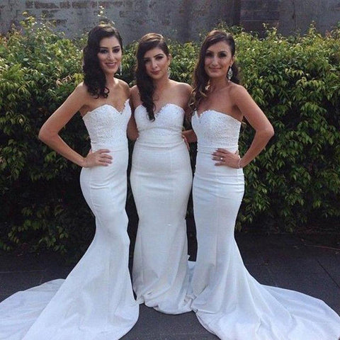 Sexy Mermaid Cheap Wedding Party Guest Bridesmaid Dresses