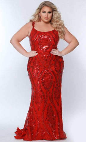 Sequined Scoop Formal Gown