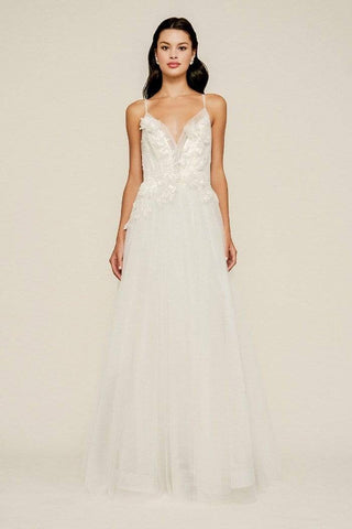 Tadashi Shoji - Conradina Tulle Applique Gown