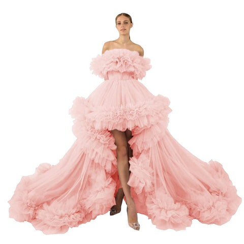 Puffy Ruffles Maternity Tulle Robe