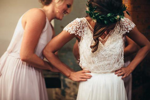 Wedding Dresses Romantic A-line V-neck Beading Sexy Chiffon Bridal Gown WD490